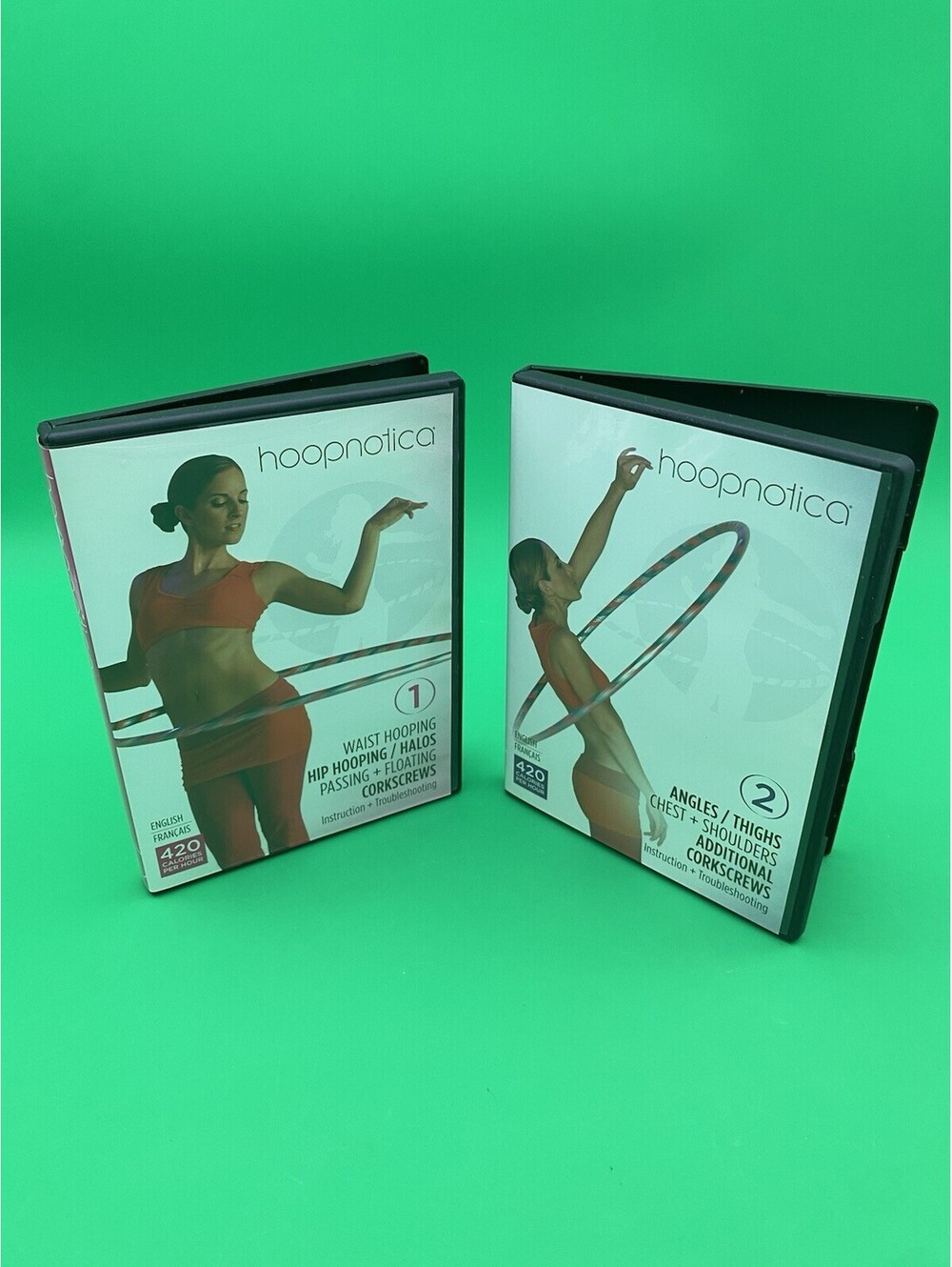 Hoopnotica DVD Pair - Hula Hoop Work-Outs - Waist Hooping & Angles/Thighs - 2011